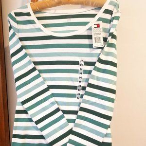 Tommy Hilfiger Long Sleeve Scoop Neck Tee Med NWT